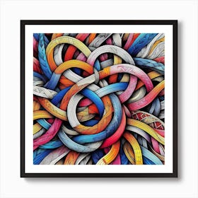 Colorful Cords Art Print