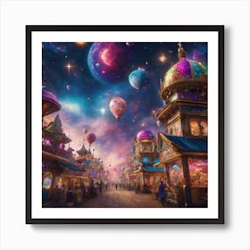 City In The Sky Art Print