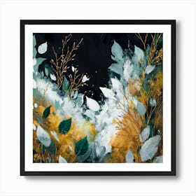 Abstract Floral Painting Art Print