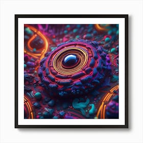 3d Art Pearl bean Art Print