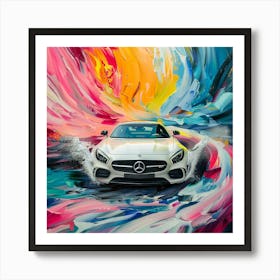 White Benz 1 Art Print