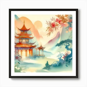 Chinese Pagoda 23 Art Print