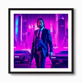 Cool Looking John Wick Art Print