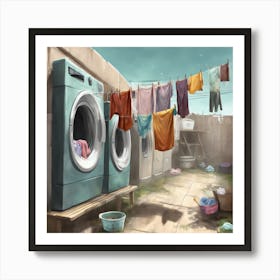 Laundry Room 17 Art Print
