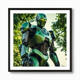 Green Robot 1 Art Print