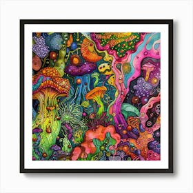 Psychedelic Painting Art Print