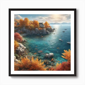 Autumn By The Sea 2 Art Print