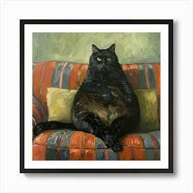 The Fat Cat Art Print