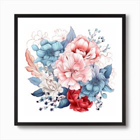 Floral Bouquet 14 Art Print