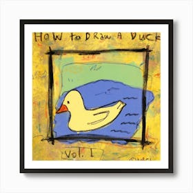 How To Draw A Duck Poster