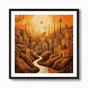 'Sunset City' Art Print