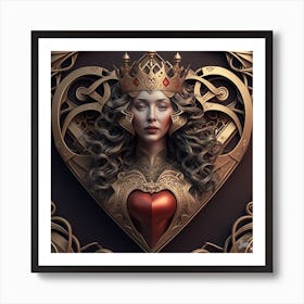 The Queen Of Hearts Art Print