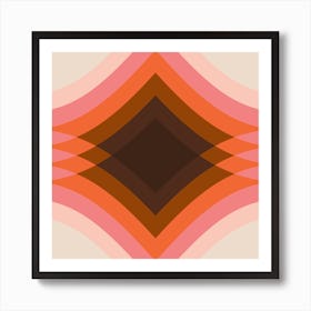 Neopolitan Stack Square Art Print