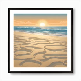 Sand On The Beach Art Print