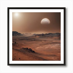 Mars - Mars Stock Videos & Royalty-Free Footage 3 Art Print