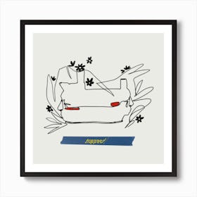 Together But Apart Square Art Print