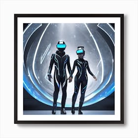 Tron Couple 1 Art Print