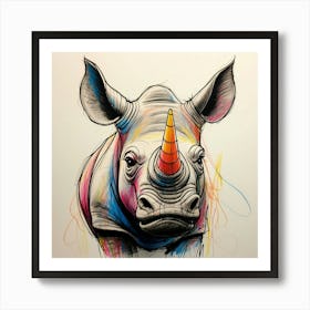 Rhino Unicorn Póster