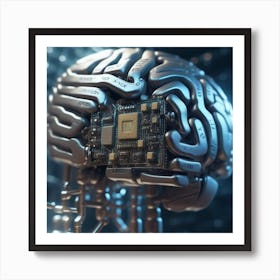 Brain Of Artificial Intelligence Art Print