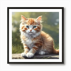 Orange Tabby Cat 1 Art Print