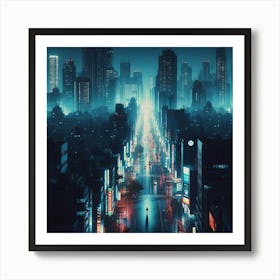 Futuristic City 8 Art Print