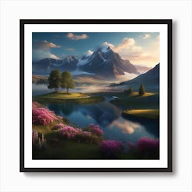 Landscape Painting Art Print