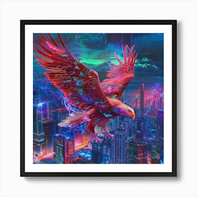 Futuristic Eagle 1 Art Print