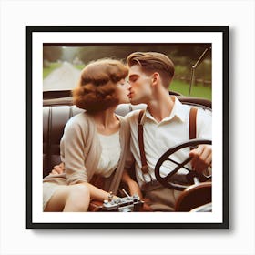 Dating Automotive Style-1928 ~Reimagined 22 Art Print