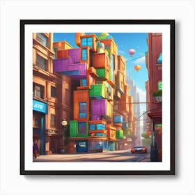 Futuristic City Art Print