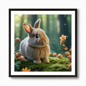 Rabbit In The Forest 62 Art Print