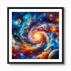 Galaxy In Space 11 Art Print