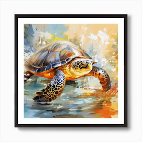 Turtle Painting 6 Art Print