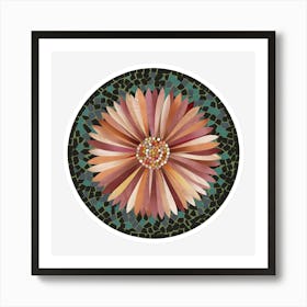 Mosaic Flower 1 Art Print