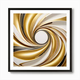 Golden Swirl Art Print