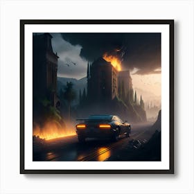 City On Fire (71) Art Print