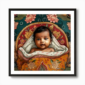 'Indian Baby' Art Print