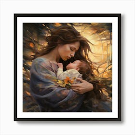 Mother And Child 1 Art Print