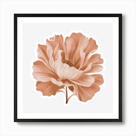 Peony Flower Art Print