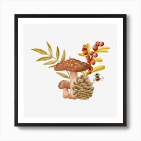 Autumn woodland Art Print