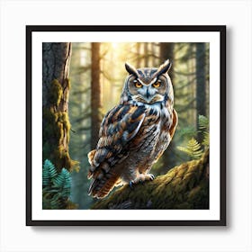 Great Horned Owl 6 Art Print