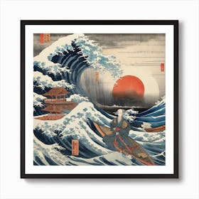 Great Wave Off Kanagawa 1 Art Print