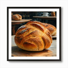 Bread On A Table Art Print