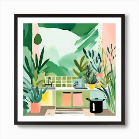 Kitchen Jungle Dreams 04 Art Print