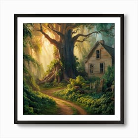 Old House In The Woods Art Print