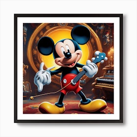 Mickey And Minnie Art Print by Nohacreations/artistrycreations - Fy