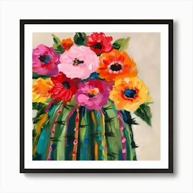 Cactus Flowers Art Print