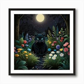 Default Night Garden Art Print 2 Art Print