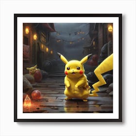 Pokemon Pikachu Art Print