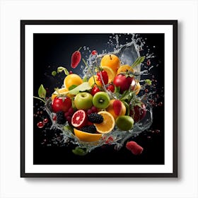 Fruit Splash 9 Art Print