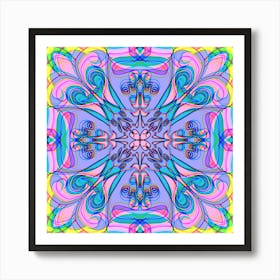 Psychedelic Abstract Design Art Print